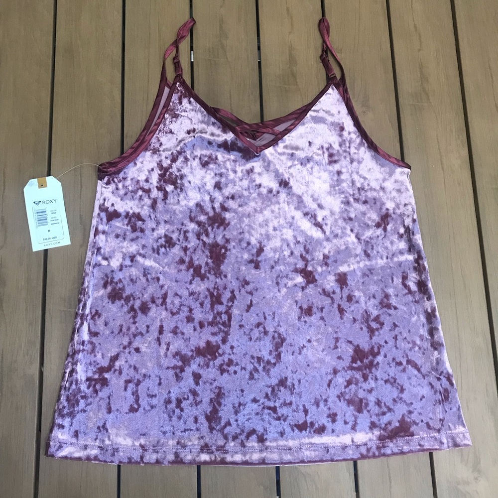 🎉HP⭐️ Roxy Pretty Strappy Velvet Top - Picture 4 of 5